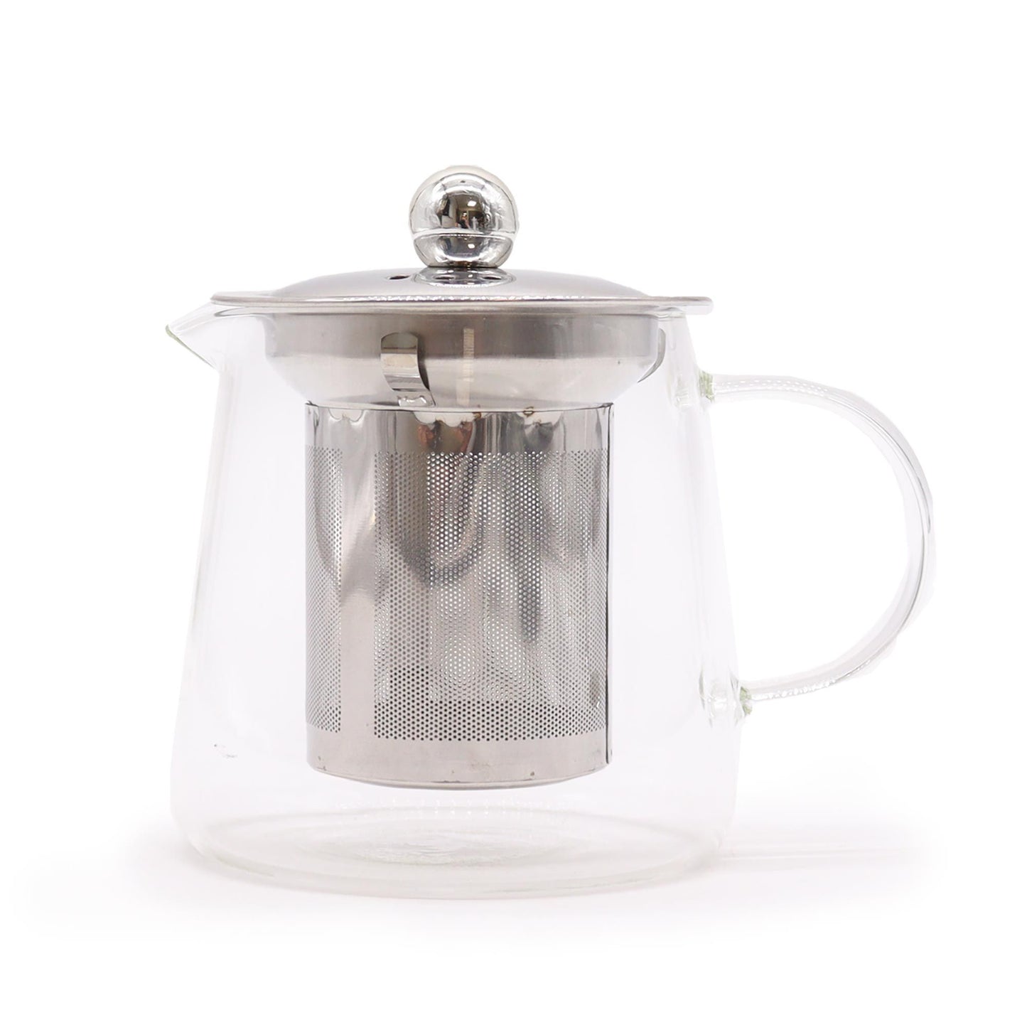 Tetera con infusor de vidrio - Forma de petaca - 350ml