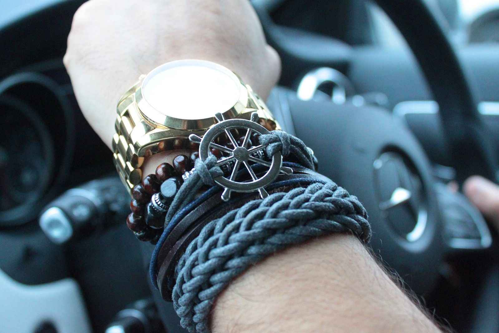 Pulsera de Hombre - Azuladas (color aleatorio)