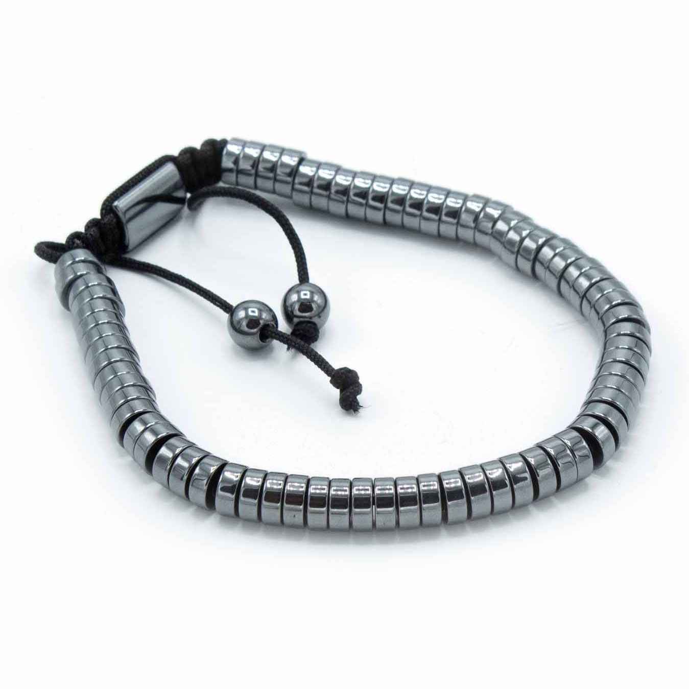 Pulsera Magnética Shamballa de Hematita - Círculos