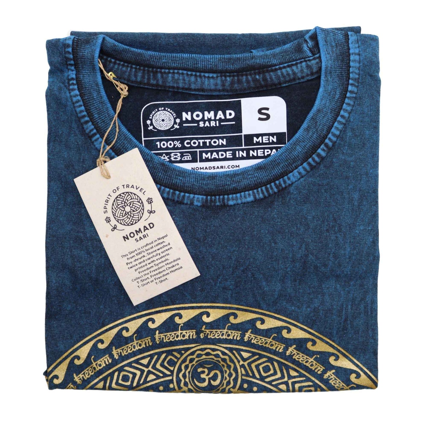 Camiseta Nomad Sari Pequeña - Chakra - Azul