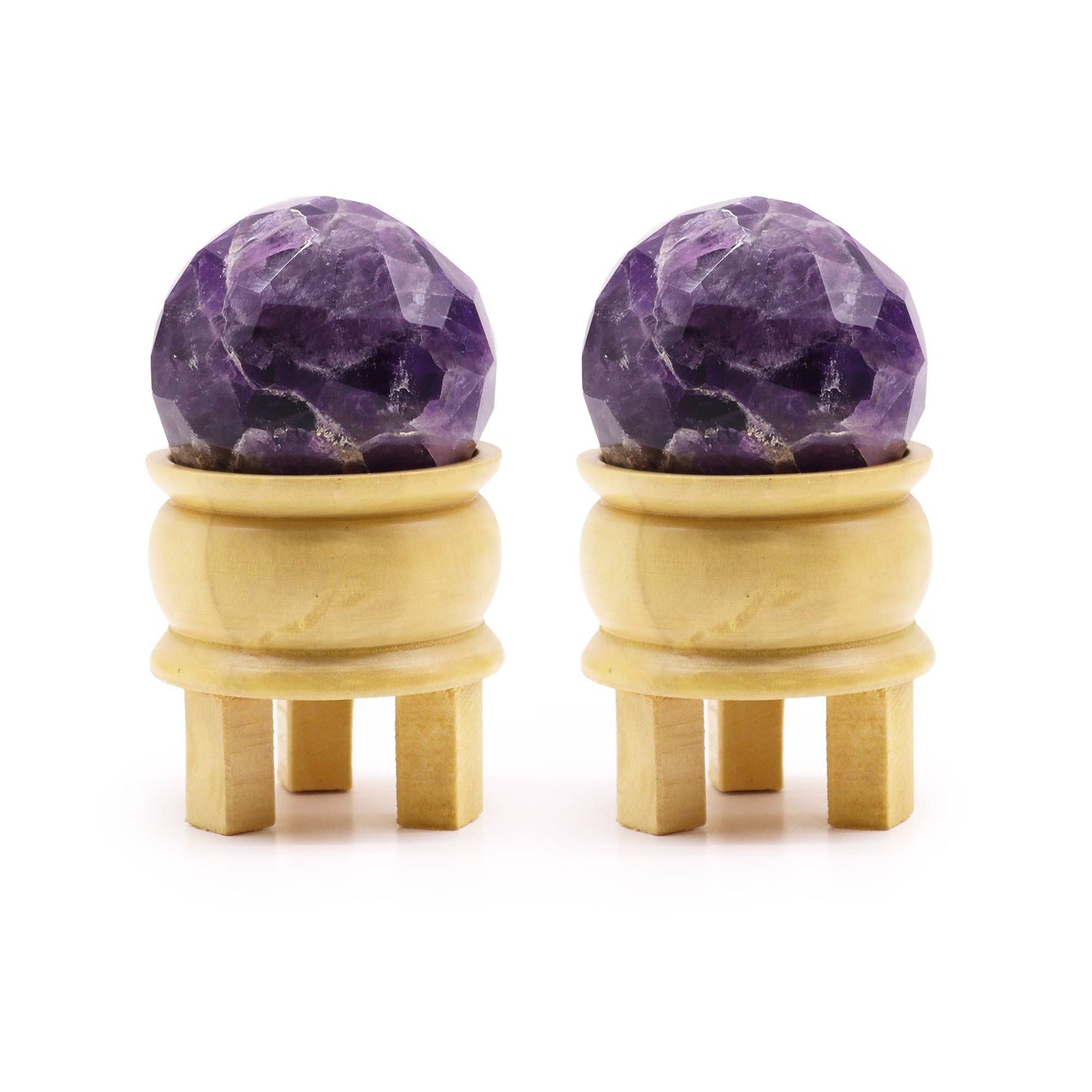 Bola Curativa de Piedras Preciosas y soporte - Amatista