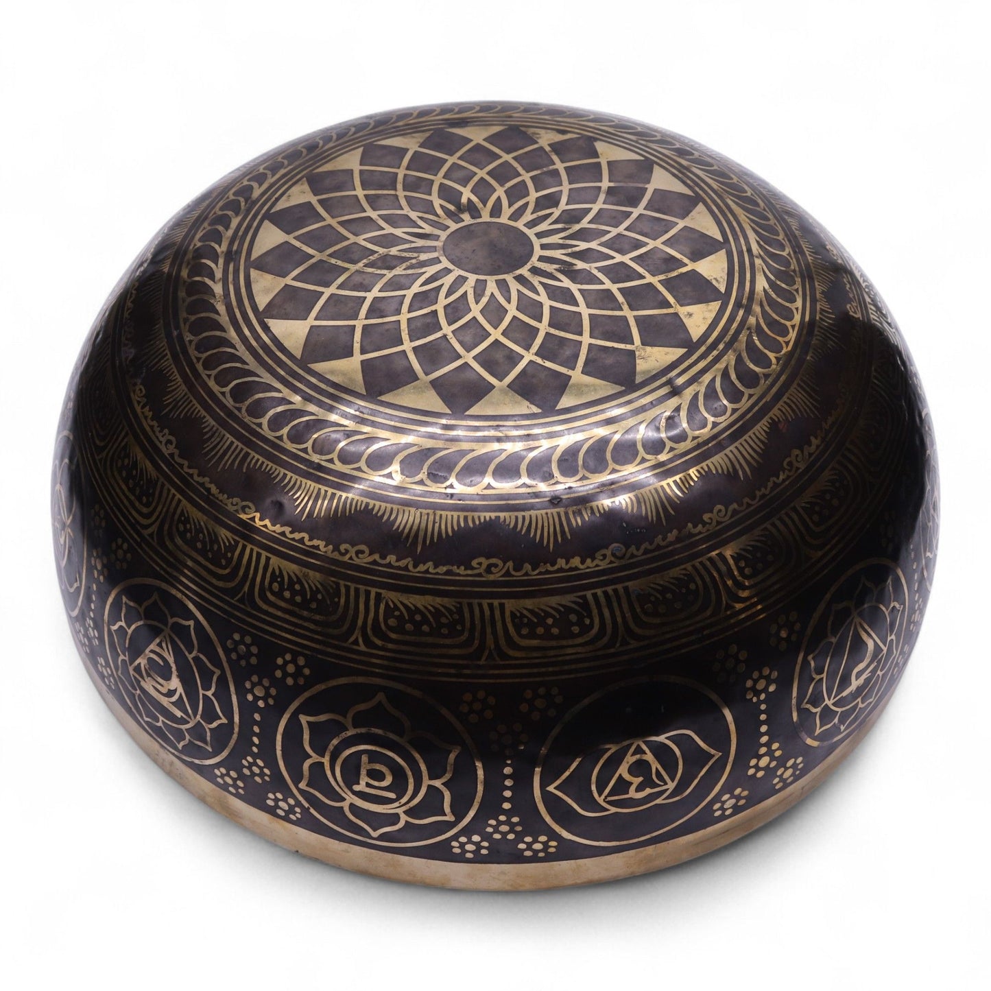 Cuenco Grabado vibracional con patas - 50x20cm (10,7 kg)