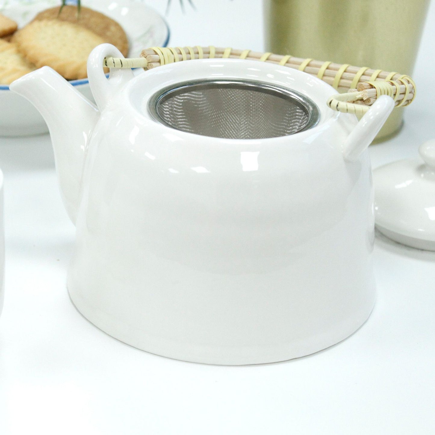 Set de tetera - Blanco clásico