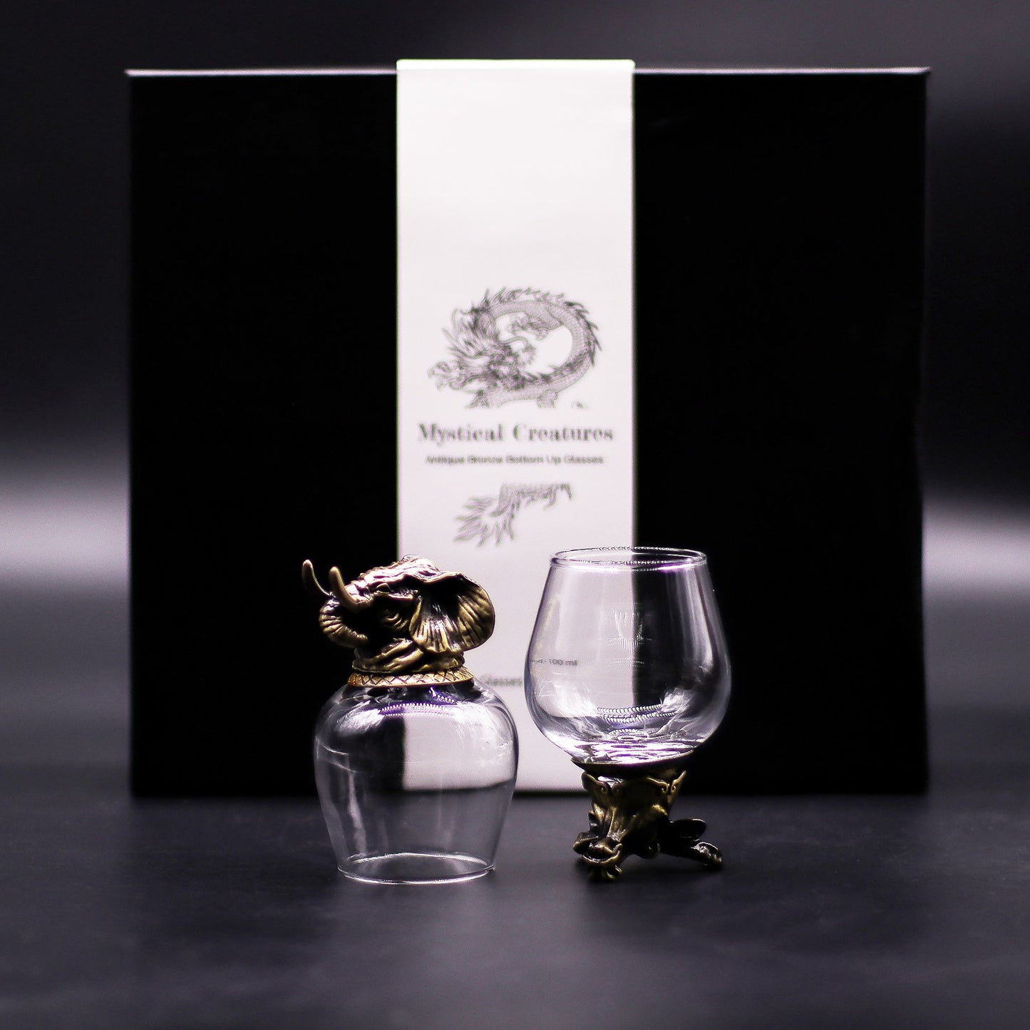 Set de regalo de 6 vasos (100 ml) - Criaturas Místicas - Bronce Antiguo