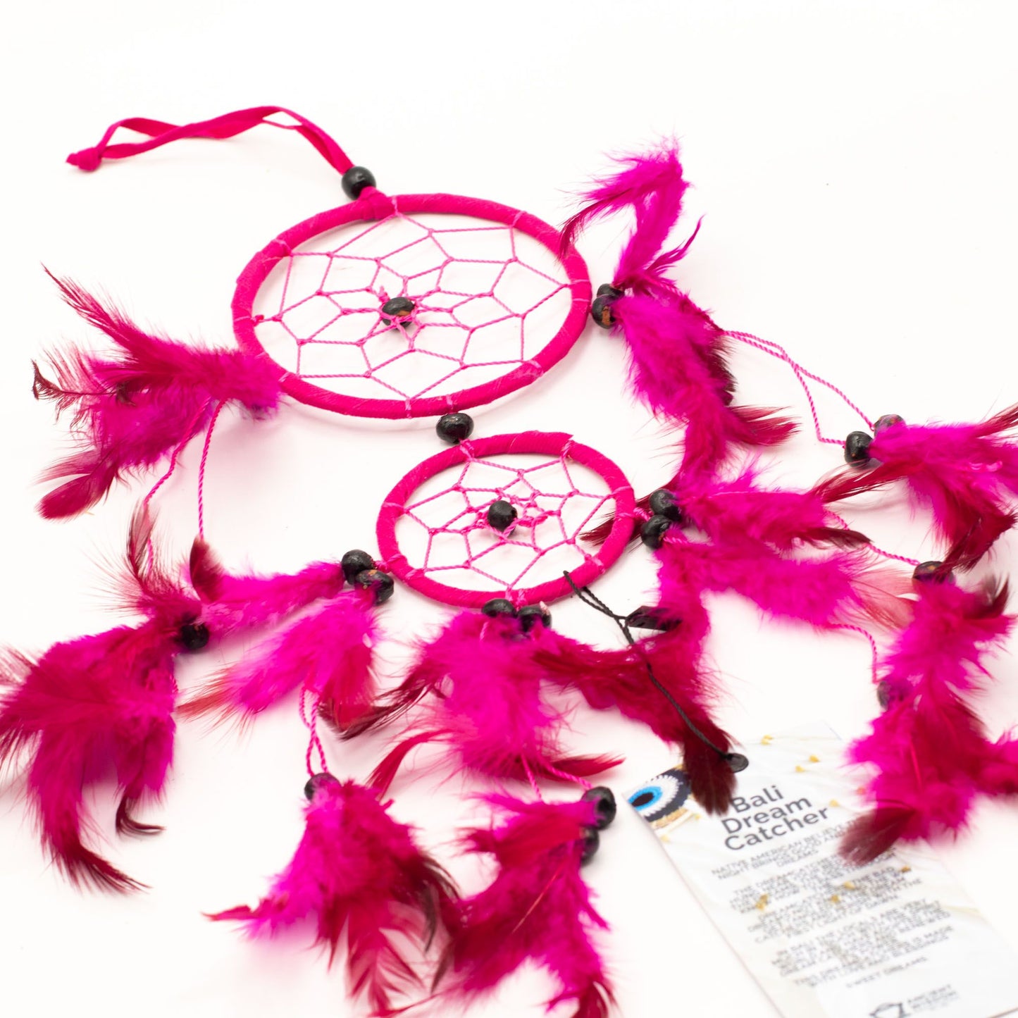 Atrapasueños Bali aro mediano - Turquesa/Rosa/Morado (Colores Surtidos)