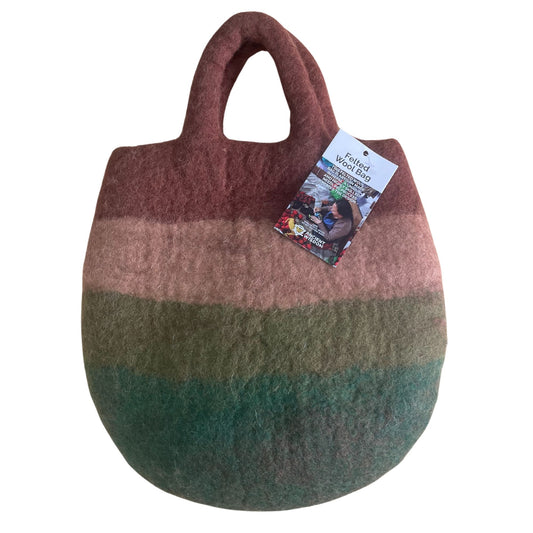 Bolsa de fieltro para jardín de setas - 35 x 27 cm